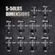 AmStaff Fitness Urethane (CPU) Dumbbell Sets