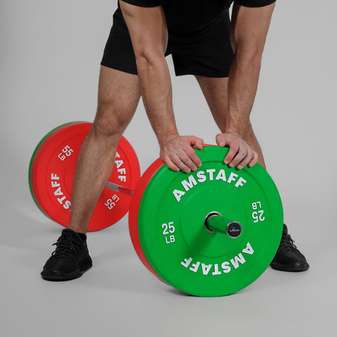 AmStaff Fitness Coloured Bumper Plates