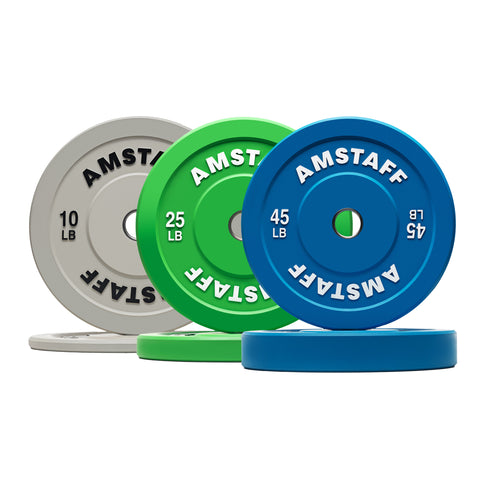 AmStaff Fitness Coloured Bumper Plates