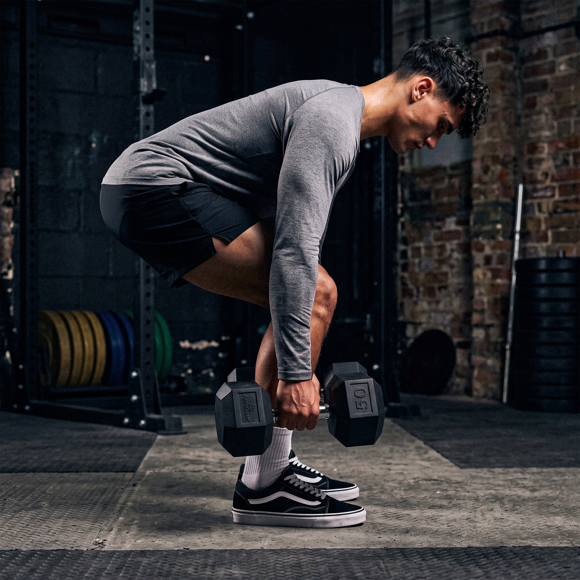 Virgin Rubber Hex Dumbbells
