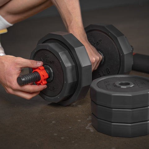 AmStaff 3-in-1 Adjustable Weight Set (42lbs - 90lbs) - 70lbs