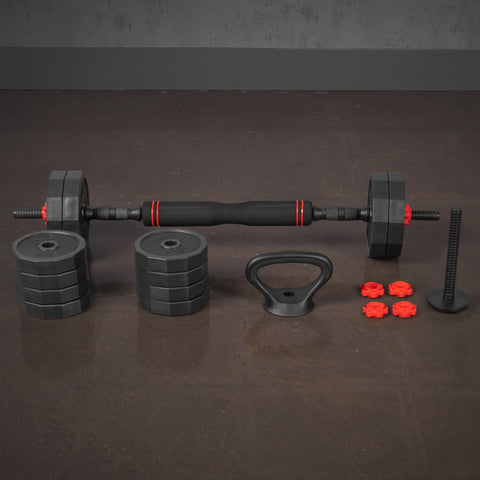 AmStaff 3-in-1 Adjustable Weight Set (42lbs - 90lbs) - 70lbs