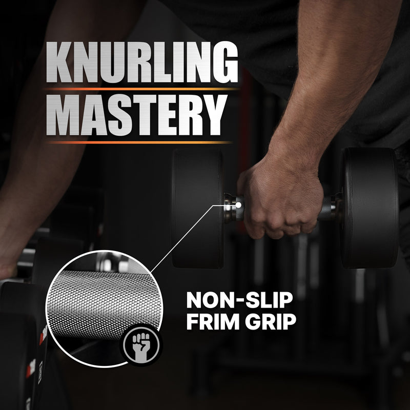 Knurled Non-Slip Handle