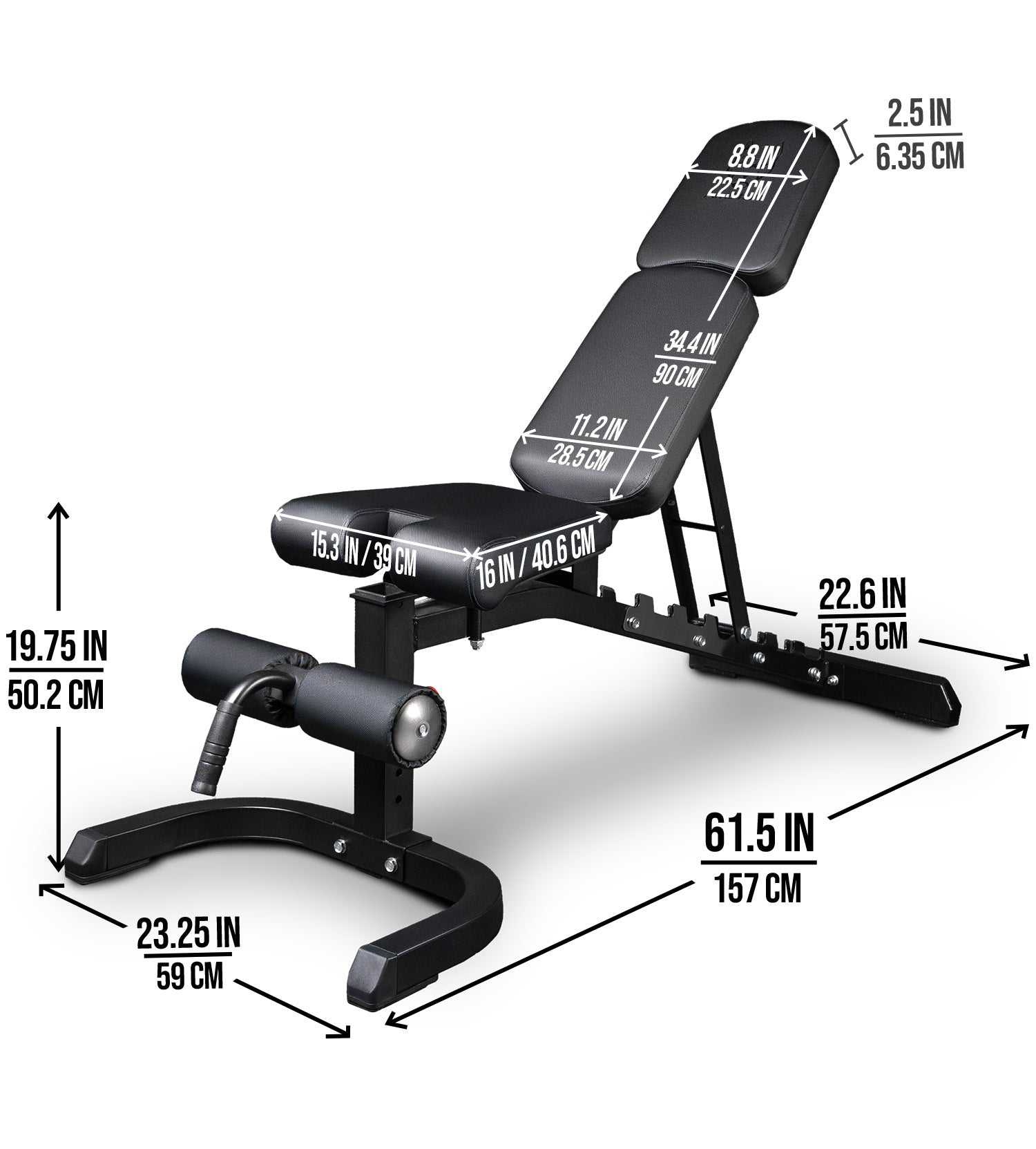 AmStaff Fitness TS009 Premium Multi-FID Bench - Black – Fitness Avenue