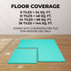 Tapis en mousse emboîtable robuste vert menthe