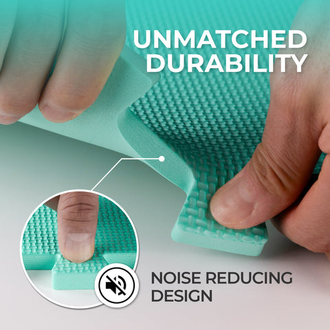 Tapis en mousse emboîtable robuste vert menthe