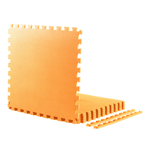 Tapis en mousse emboîtable robuste orange blush