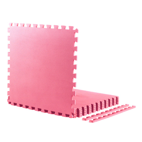 Tapis en mousse emboîtable robuste rose