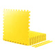 Tapis en mousse emboîtable robuste jaune