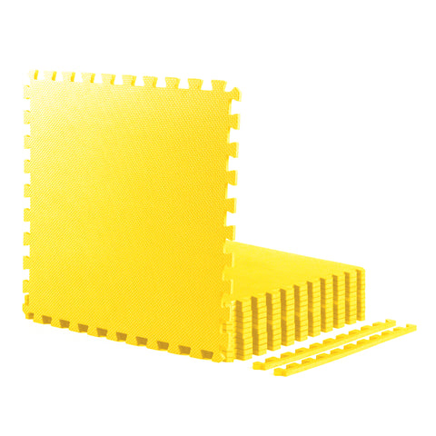 Yellow Heavy-Duty Interlocking Foam Mat