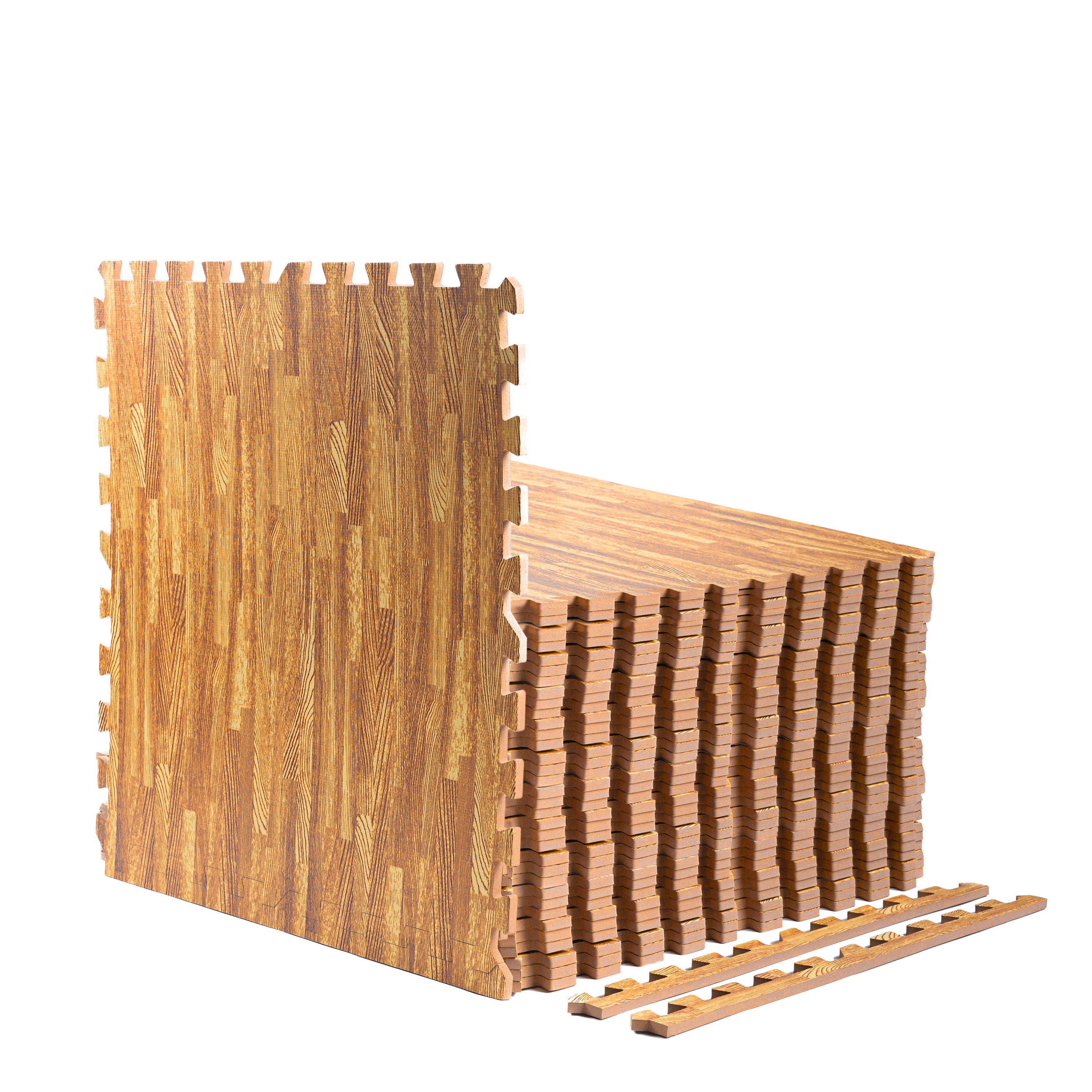 Tapis en mousse à emboîtement robuste en bois léger