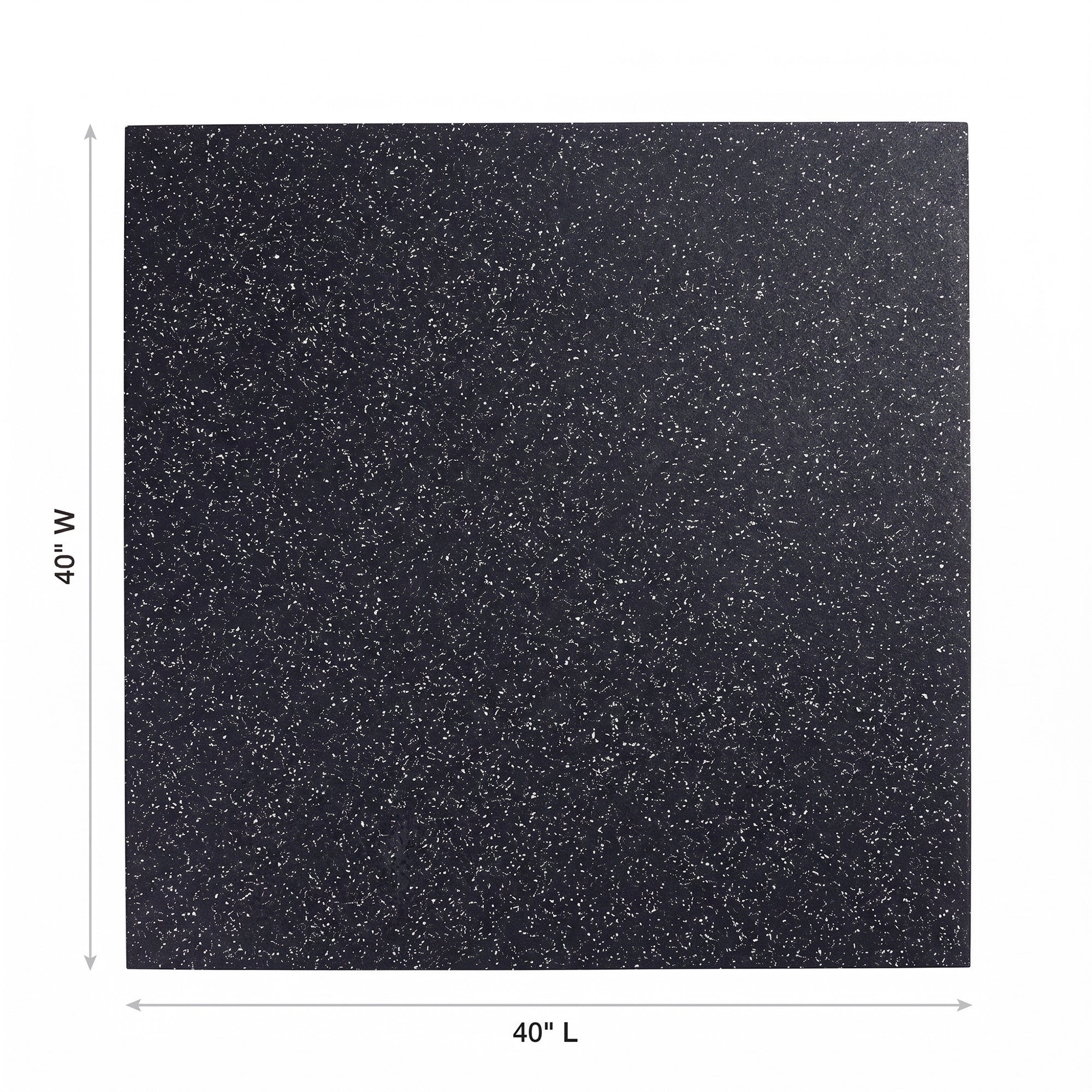 Rubber Mat 40" x 40" x 20mm - Grey Speckle