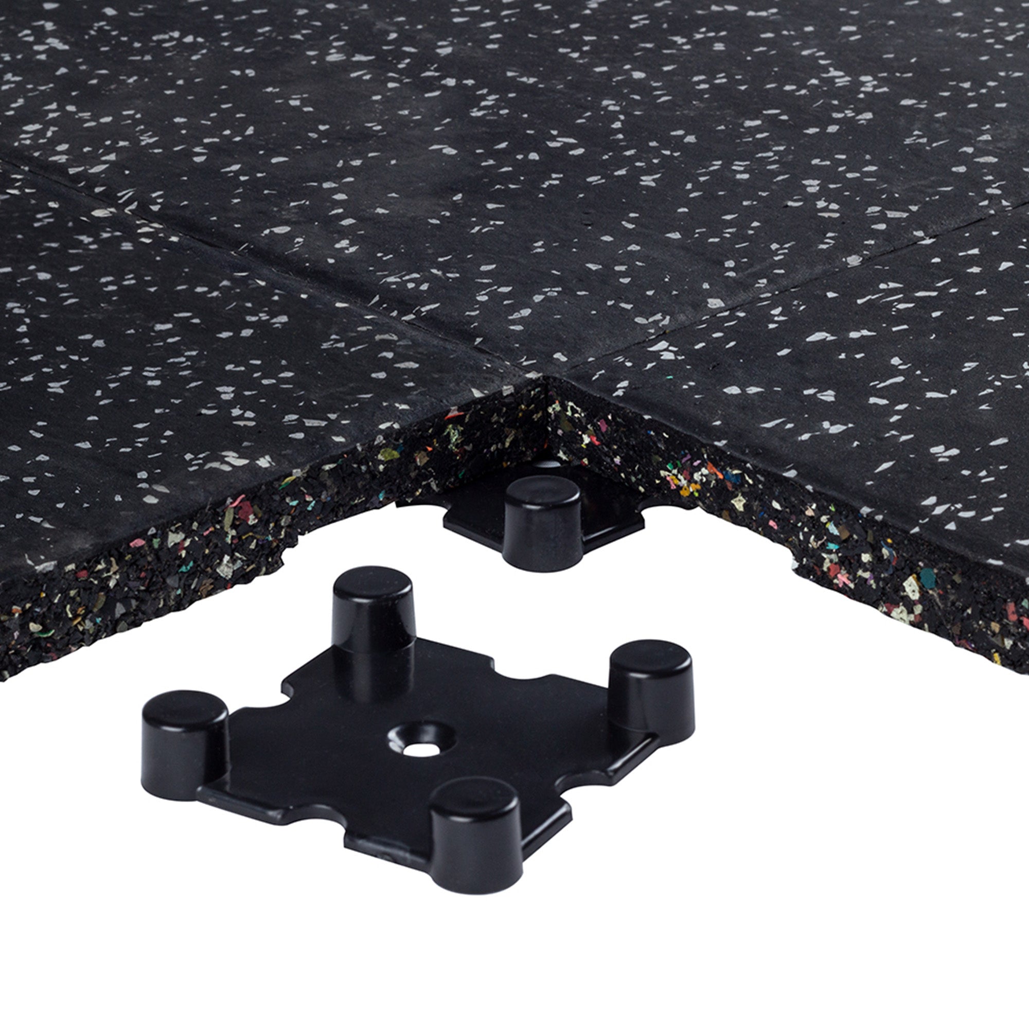 Rubber Mat 40" x 40" x 20mm - Grey Speckle