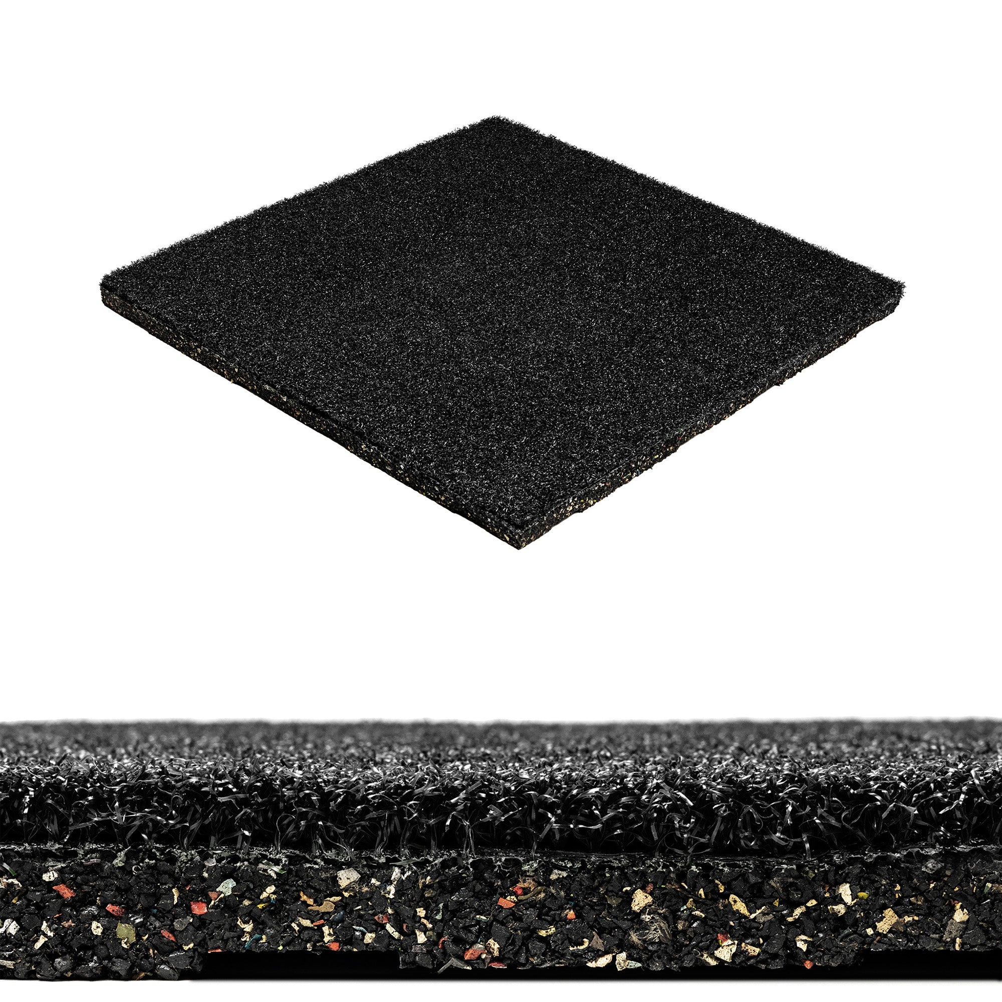 Artificial Turf Tile with 20mm Rubber Underpad - 20" x 20"