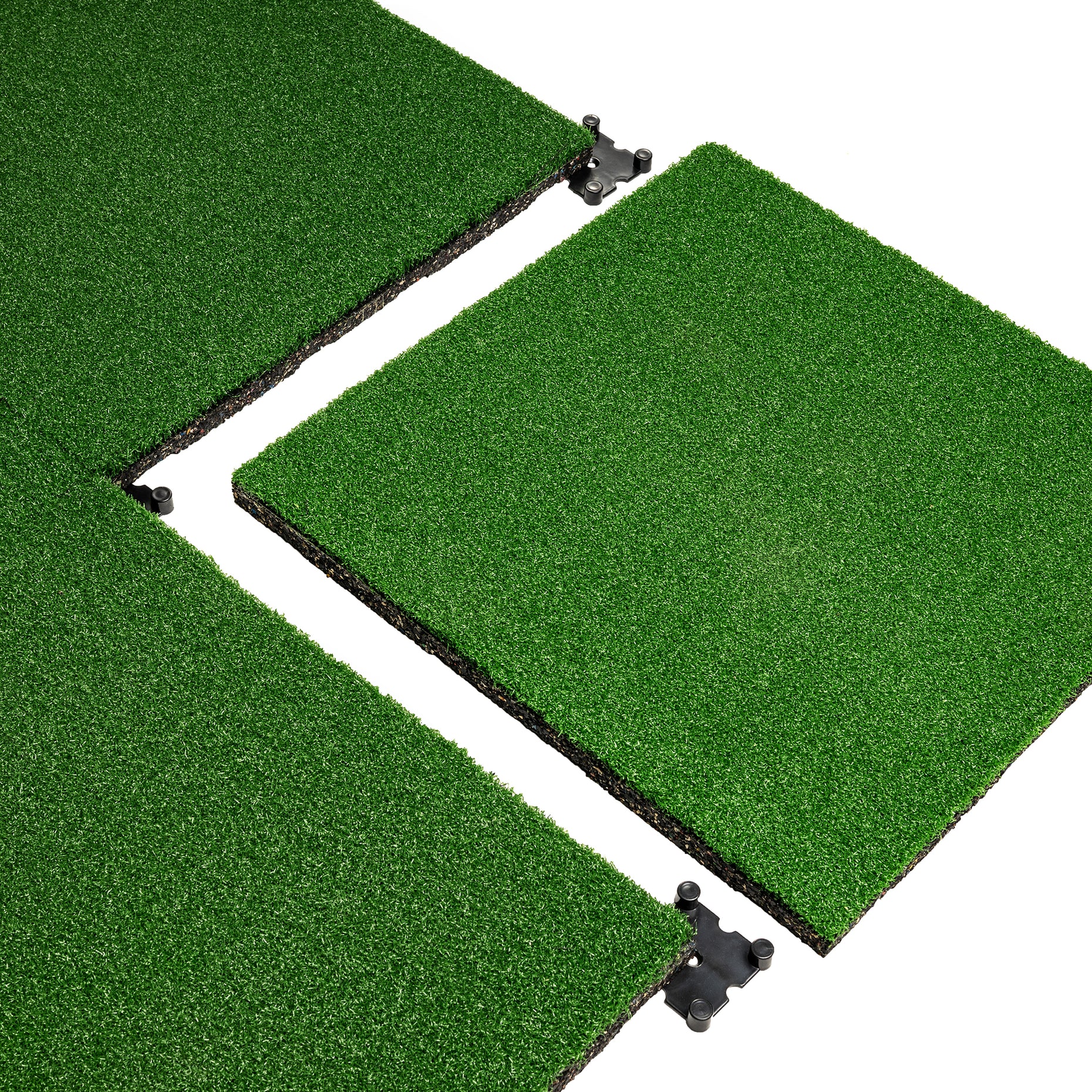 Artificial Turf Tile with 20mm Rubber Underpad 20" x 20" Fitness Avenue