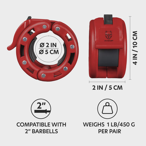 Colliers pour haltères olympiques - Paire