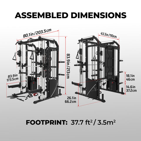 AmStaff Fitness SD-2500 All-In-one Smith Machine