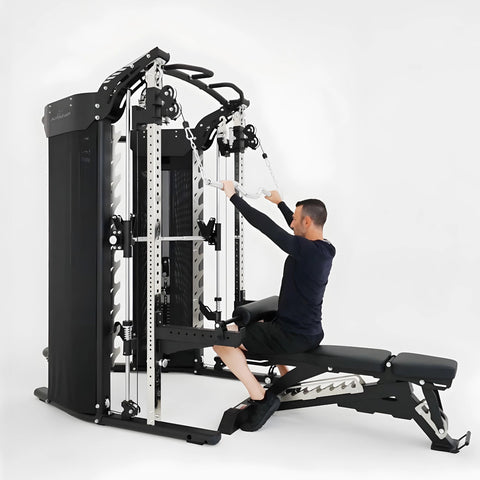 Entraîneur fonctionnel AmStaff Fitness SD-5000 et machine Smith