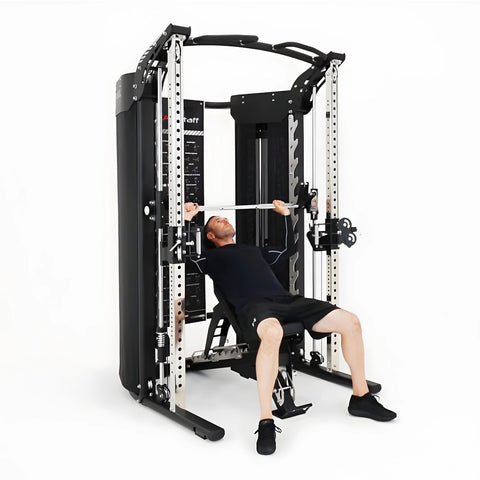 Entraîneur fonctionnel AmStaff Fitness SD-5000 et machine Smith