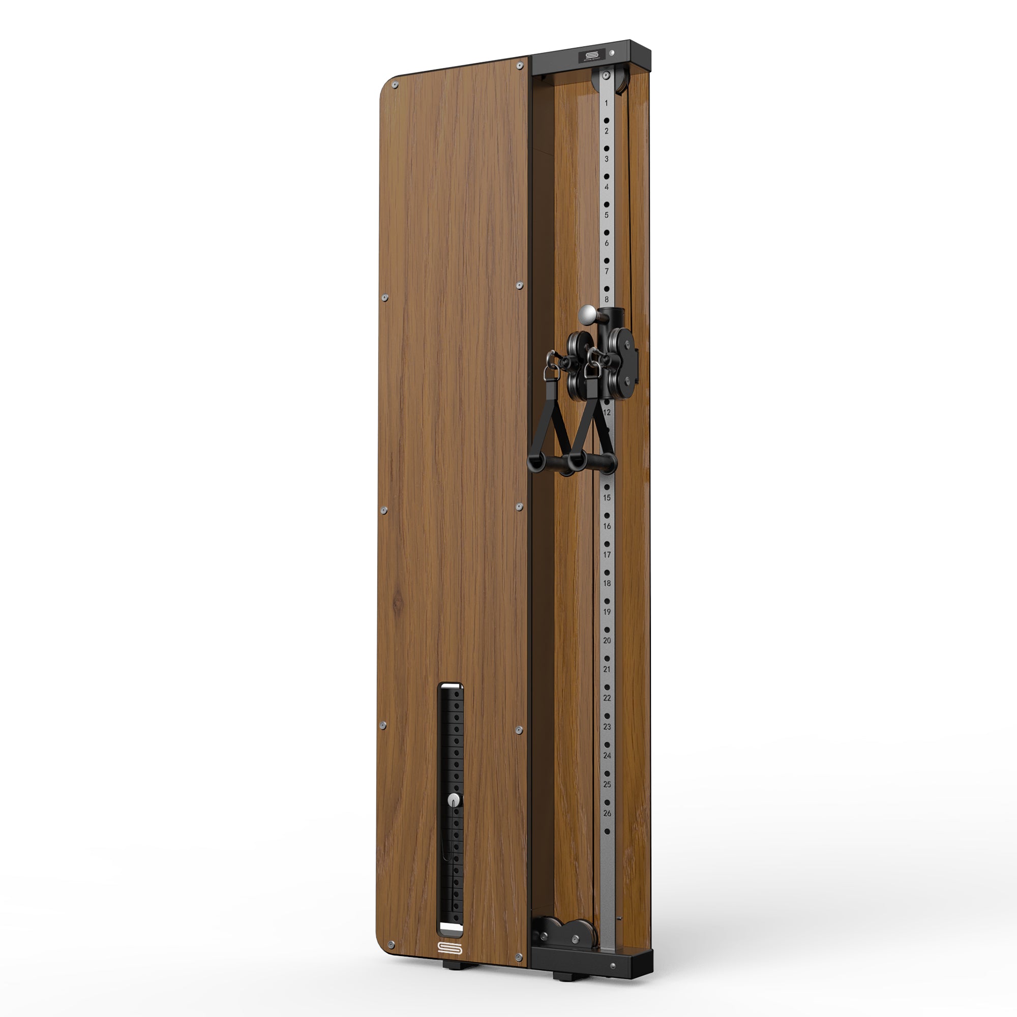 Entraîneur fonctionnel mural SpaceSmart - Pile simple - Chêne blanc