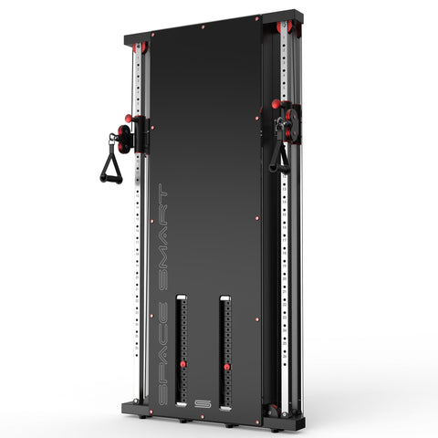 Entraîneur fonctionnel mural SpaceSmart - Double Stack, noir