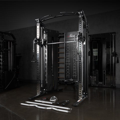 Entraîneur fonctionnel AmStaff Fitness SD-5000 et machine Smith