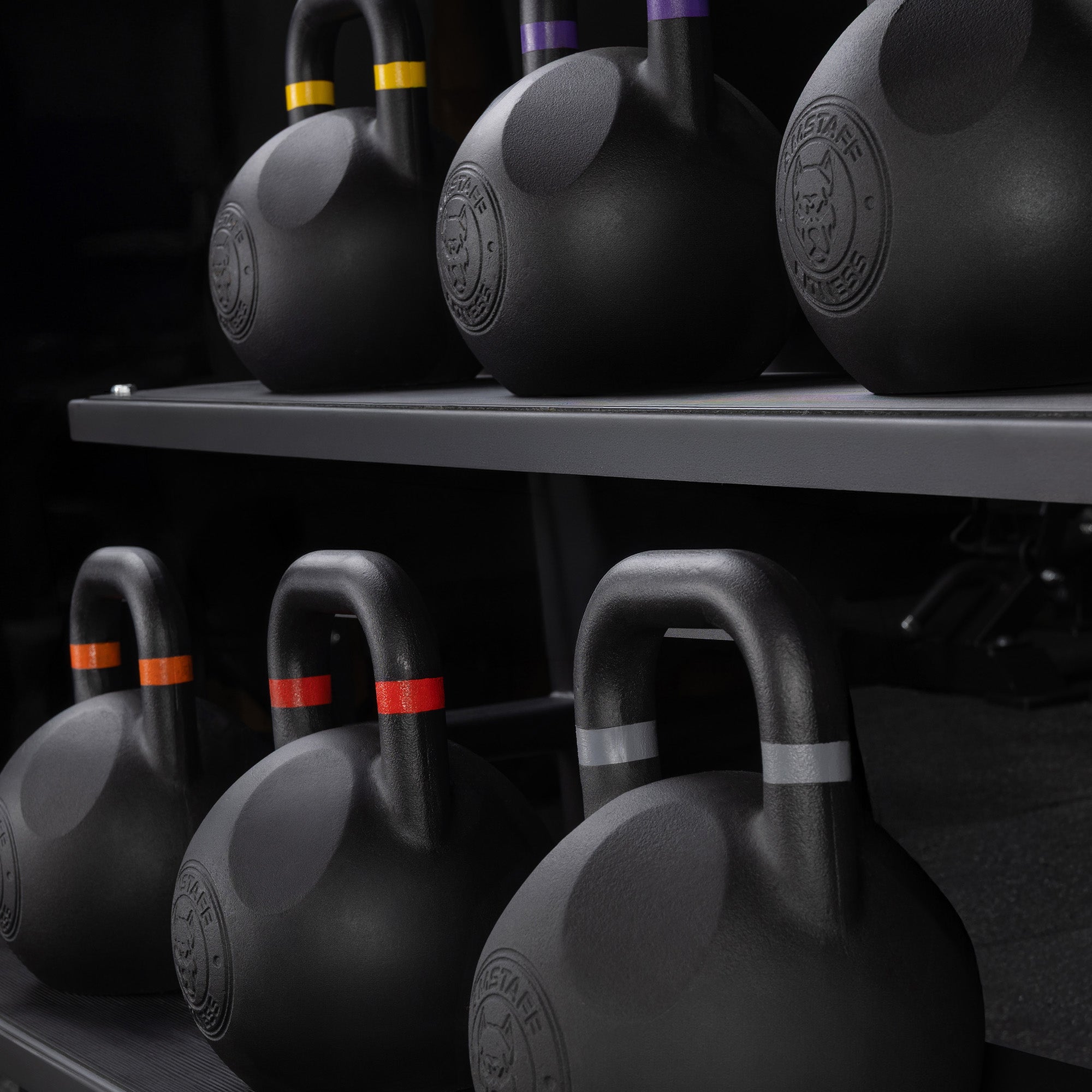 Support pour kettlebells AmStaff Fitness - 2 niveaux