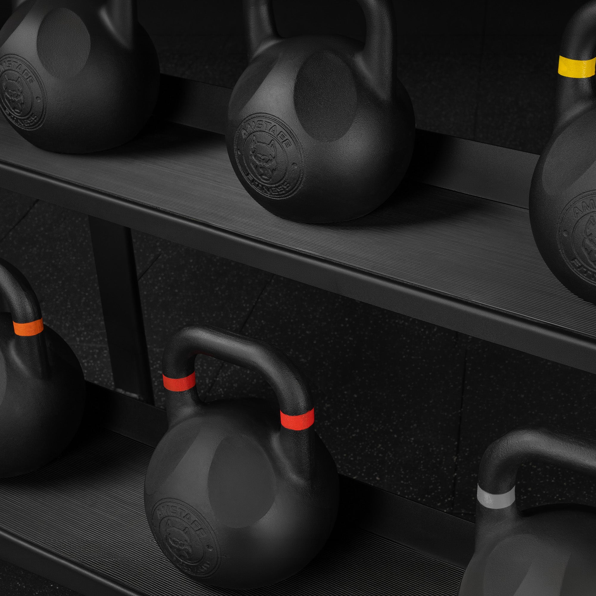 Support pour kettlebells AmStaff Fitness - 2 niveaux