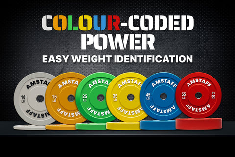 AmStaff Fitness Coloured Bumper Plates