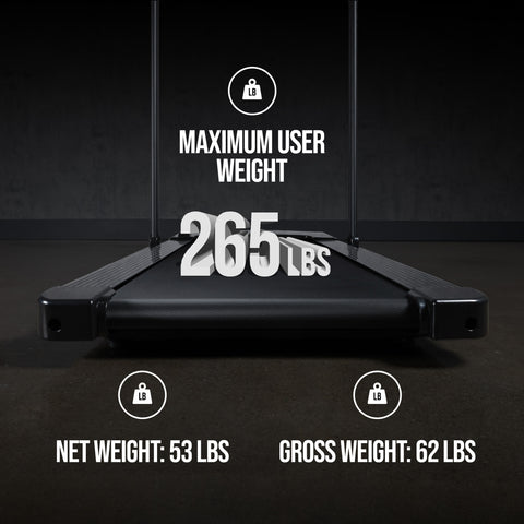 AmStaff Fitness 2-in-1 Walking Pad - Under Desk Foldable Treadmill