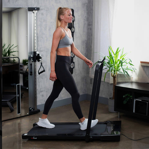 AmStaff Fitness 2-in-1 Walking Pad - Under Desk Foldable Treadmill