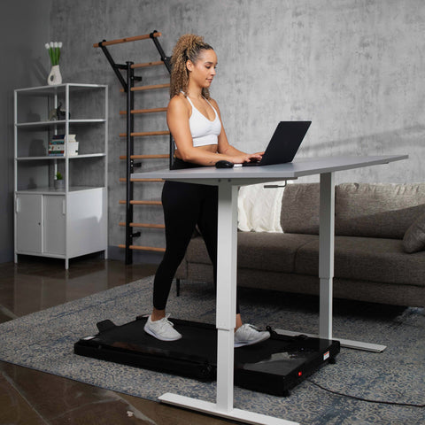AmStaff Fitness 2-in-1 Walking Pad - Under Desk Foldable Treadmill