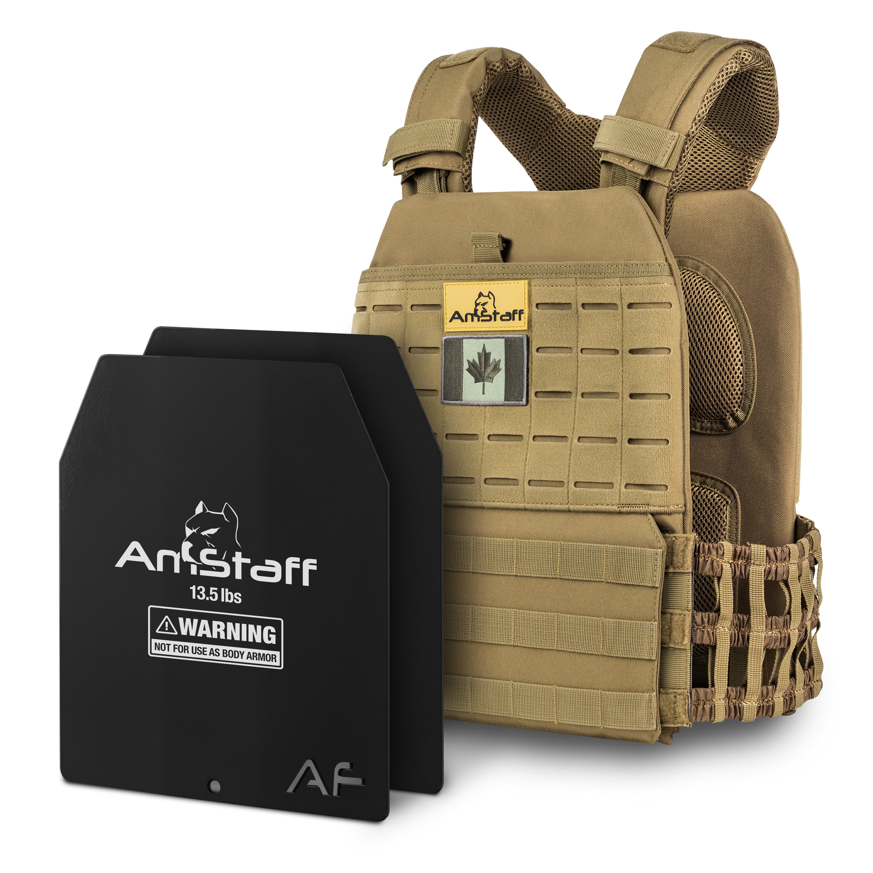 AmStaff Fitness Tactical Weighted Vest - Open Box