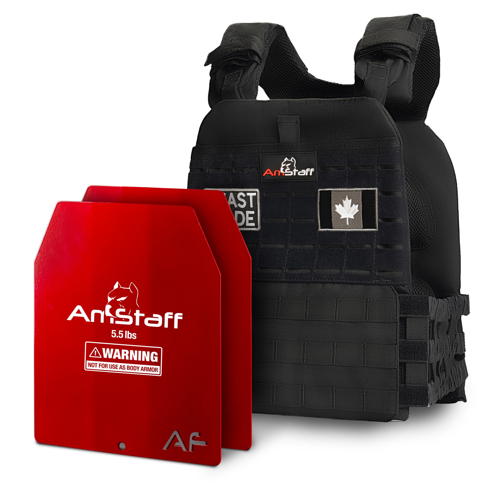 AmStaff Fitness Tactical Weighted Vest - Open Box