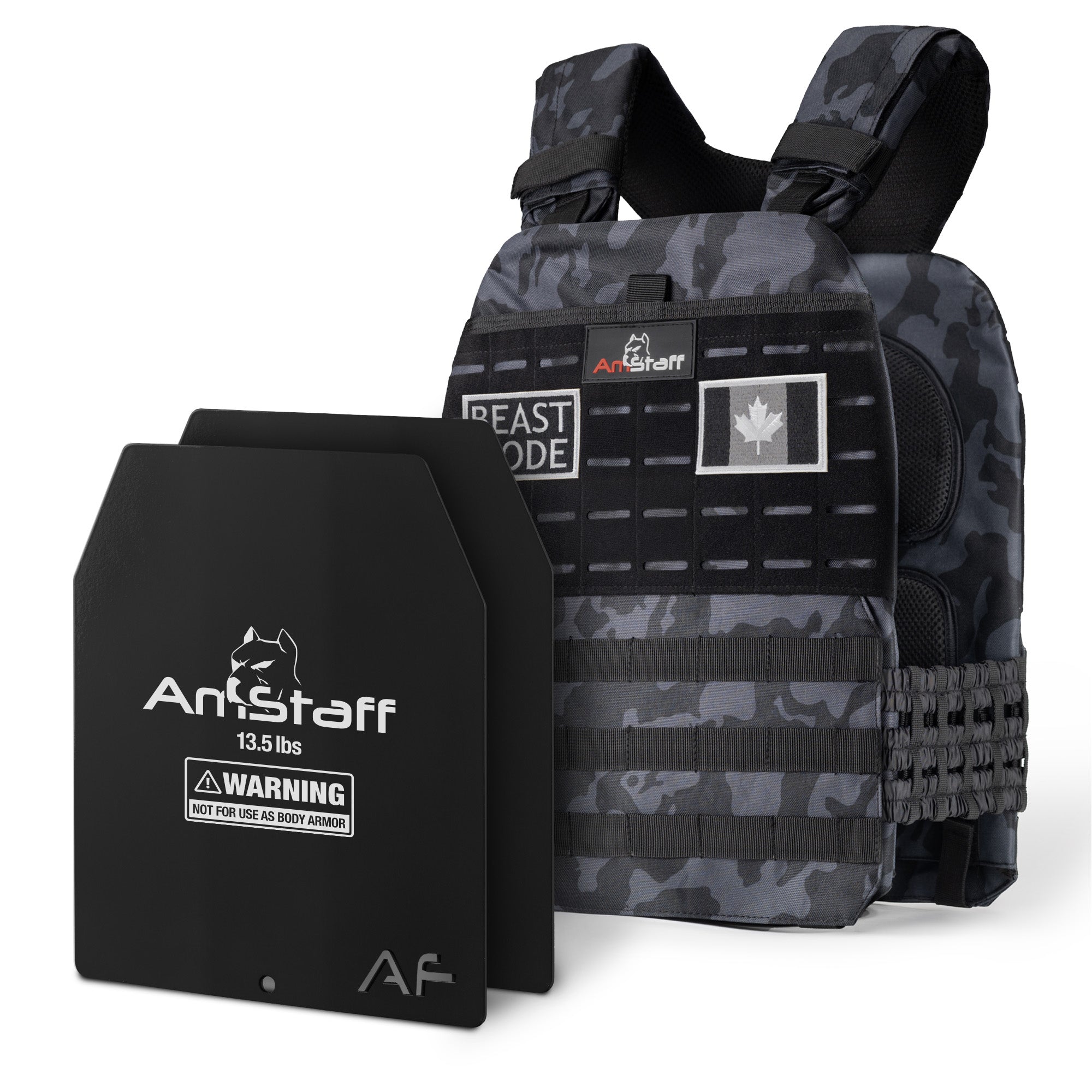 AmStaff Fitness Tactical Weighted Vest - Open Box