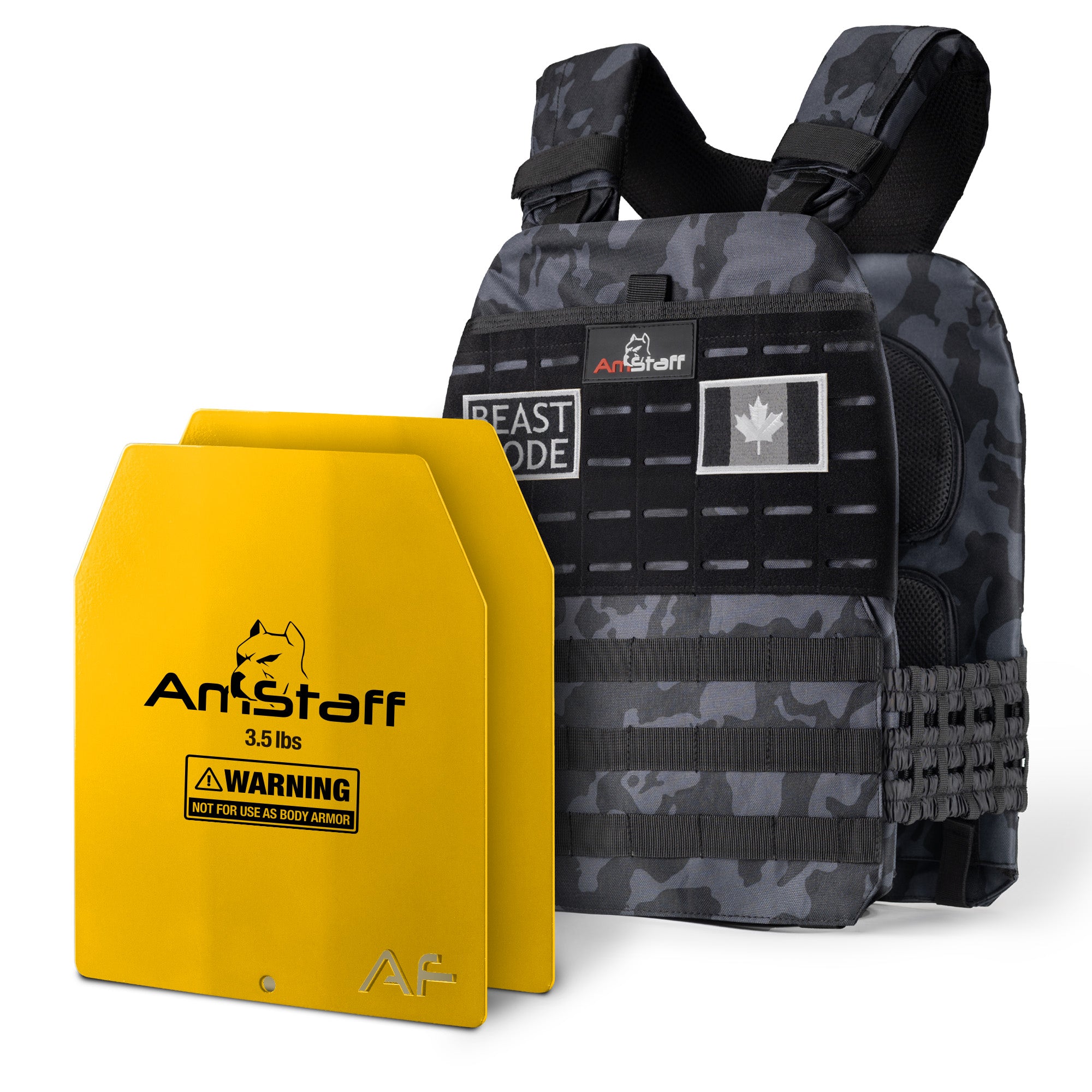 AmStaff Fitness Tactical Weighted Vest - Open Box