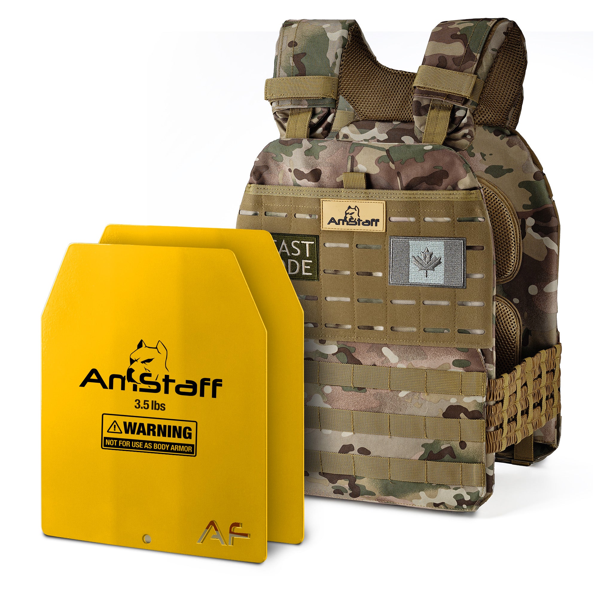AmStaff Fitness Tactical Weighted Vest - Open Box