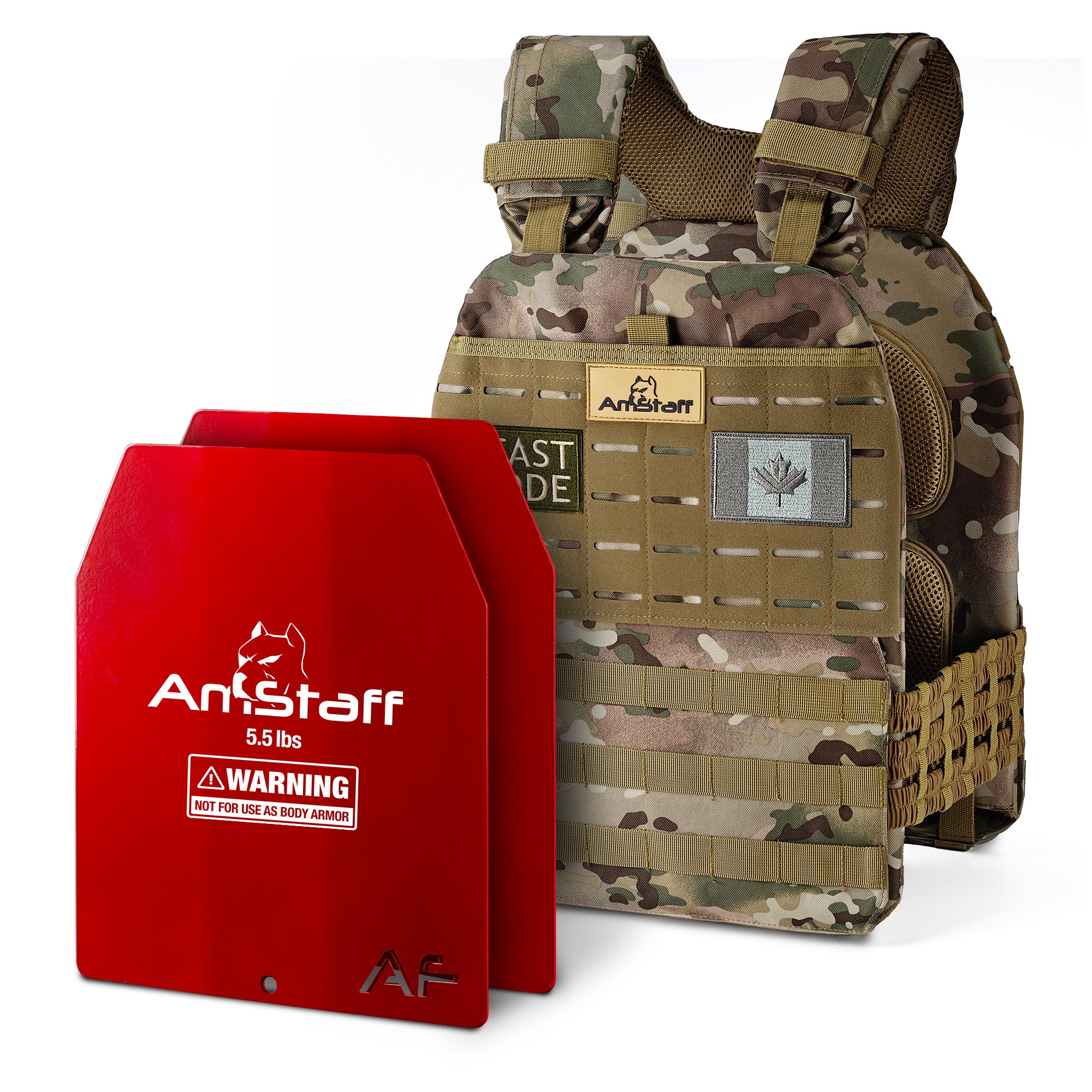 AmStaff Fitness Tactical Weighted Vest - Open Box