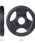 Virgin Rubber Grip Olympic Plates 2 Inch - Fitness Avenue