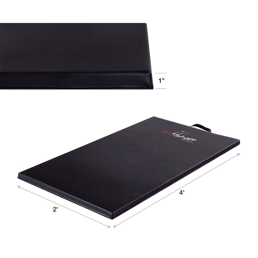 2' x 4' Black Exercise Mat Fitness Avenue