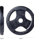 Virgin Rubber Grip Olympic Plates 2 Inch - Fitness Avenue