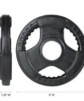 Virgin Rubber Grip Olympic Plates 2 Inch - Fitness Avenue