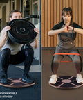 Wooden Wobble Board with Grip - Fitness Avenue