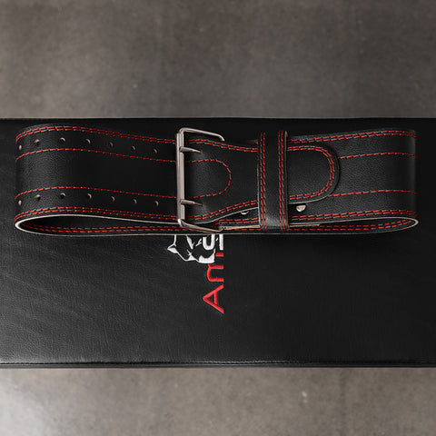 AmStaff Fitness Leather Powerlifting Belt