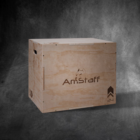 AmStaff Fitness 3-in-1 Flat Pack Wood Plyometric Box