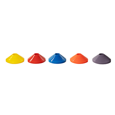 50 cônes/disques marqueurs de champ multicolores