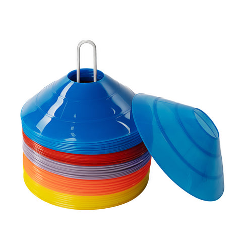 50 cônes/disques marqueurs de champ multicolores