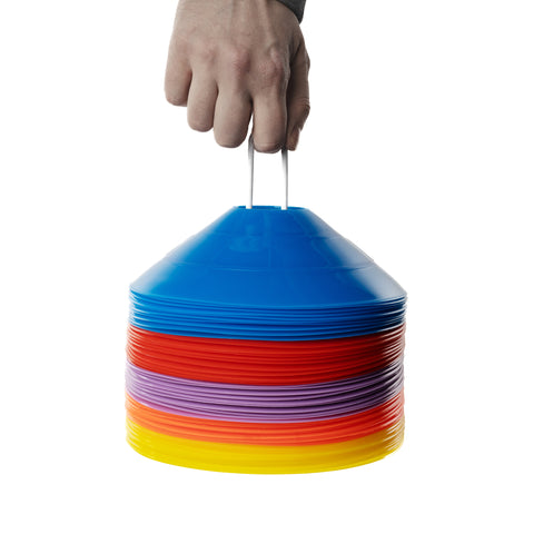 50 cônes/disques marqueurs de champ multicolores