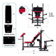 AmStaff Fitness DF-1323 Multifunctional Press Bench