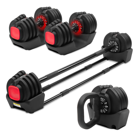 Fitness Dumbbell Set With Holder : Set d'haltères avec support de